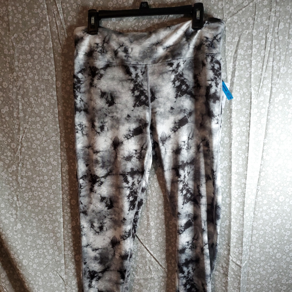 Womens Pro Player Tie Die Leggings Sz1X NWT